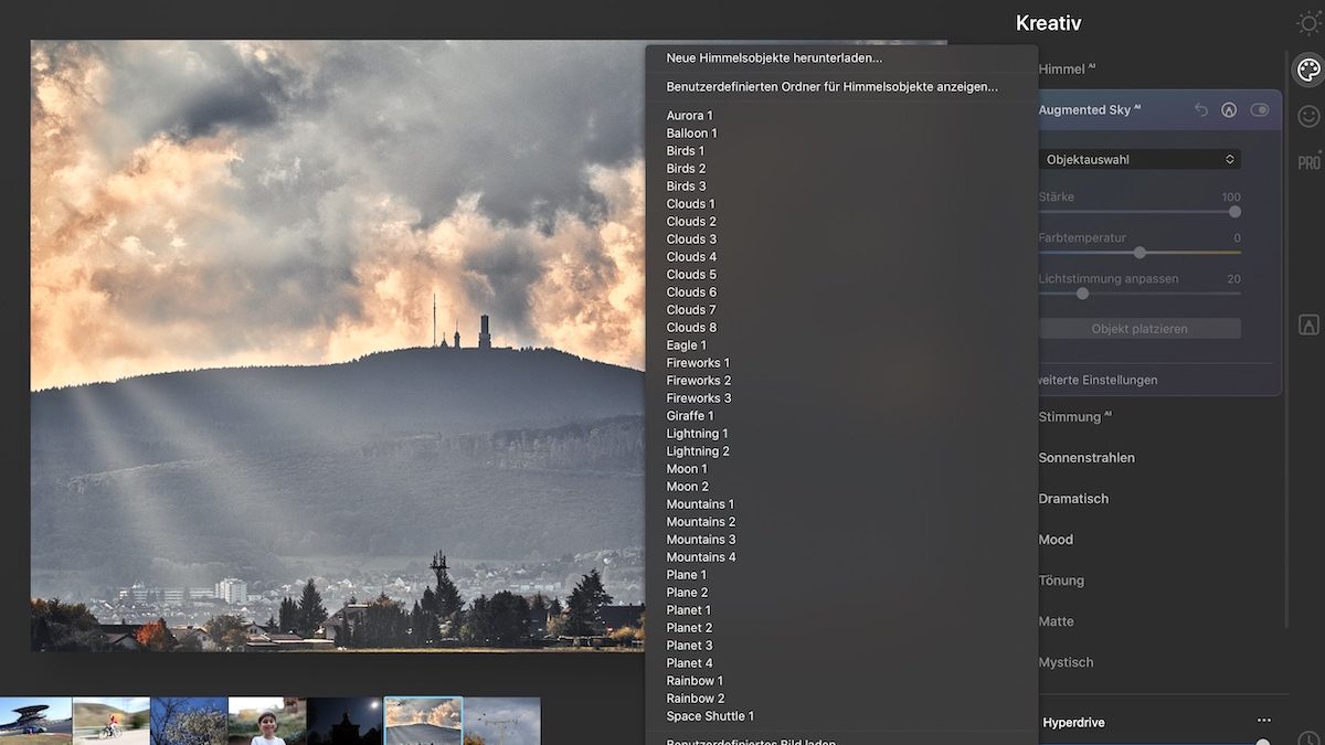 Objektauswahl in Skylum Luminar AI